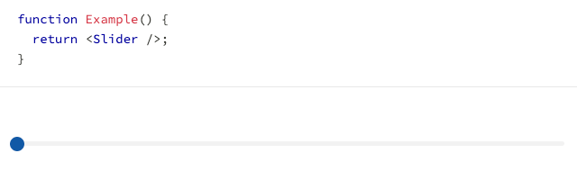 Reach UI Code and Slider