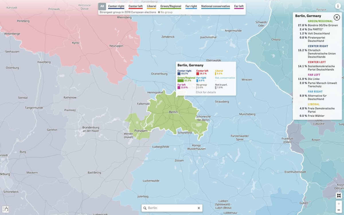 Tooltip with region border on higher zoom levels